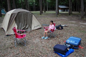 camping on Miyajima